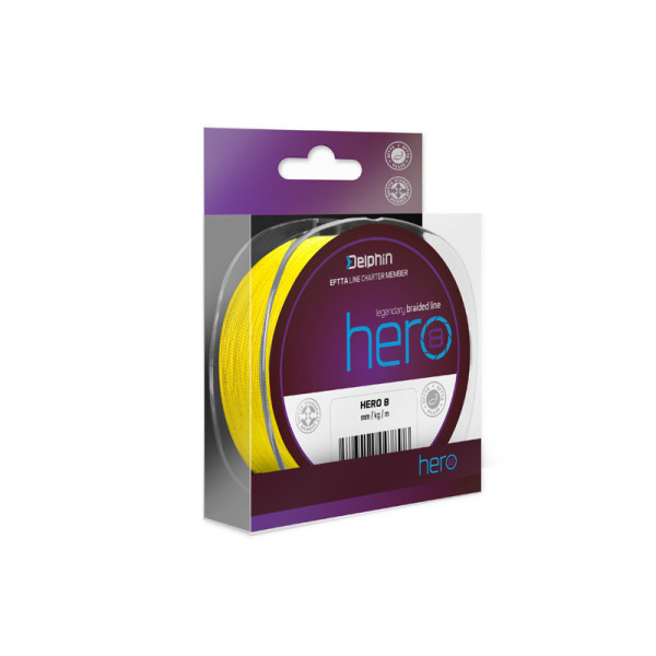 Delphin HERO 8 / fluo yellow 0,16mm 10,5kg 300m