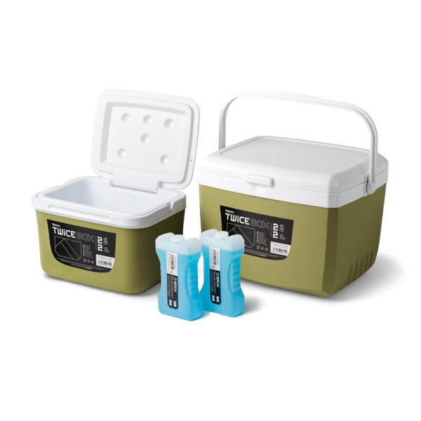 Set of cooling boxes Delphin TwiceBOX 2in1 5l +13l / 2x400ml