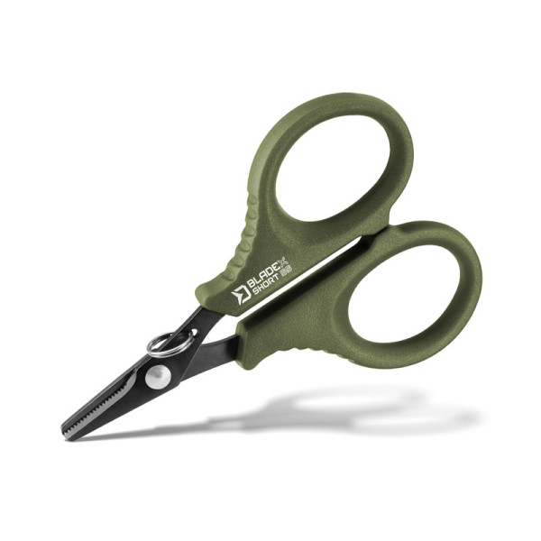 Serrated scissors Delphin BladeX Short SS 9,5 cm