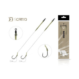 Rig Delphin sCAMO Boilie rig / 2 pcs 20cm/25lbs/ 4