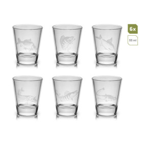 Set of shot glasses Delphin SHOTY 6-in-1 6x55ml