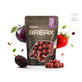Boilies Delphin BreaX / SweetBERRY Mulberry-Strawberry-Plum/24mm/300g
