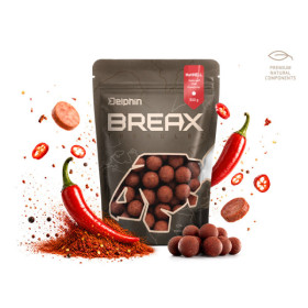 Boilies Delphin BreaX / HotHELL Robin red-Chilli-Frankfurter/20mm/300g