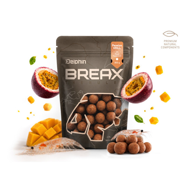 Boilies Delphin BreaX / PassionKRILL Krill-Mango/20mm/300g