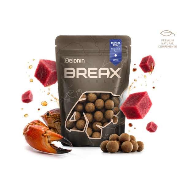Boilies Delphin BreaX / MonstaFISH Monster crab-Tuna/20mm/300g