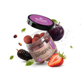 Balanced boilies Delphin BreaX / SweetBERRY Mulberry-Strawberry-Plum/24mm/100g