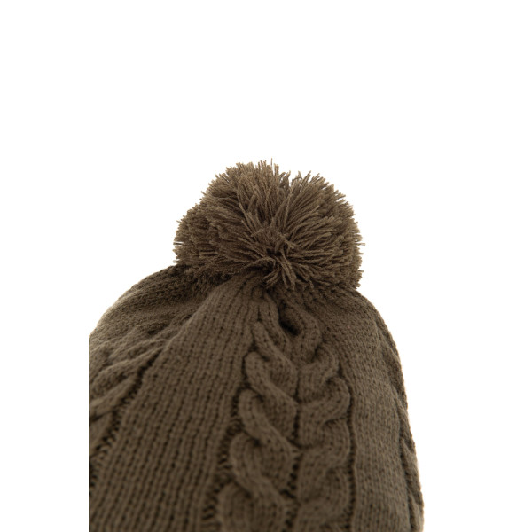 Khaki Knitted Bobble