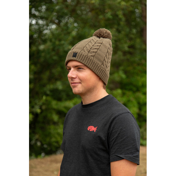 Khaki Knitted Bobble