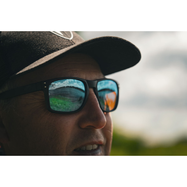 Transparent Black Brown Lens Mirror Blue Eyewear