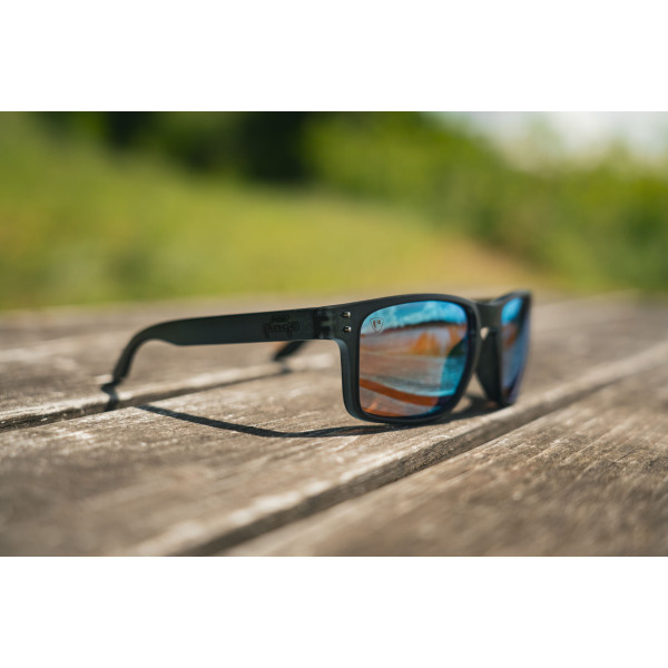 Transparent Black Brown Lens Mirror Blue Eyewear