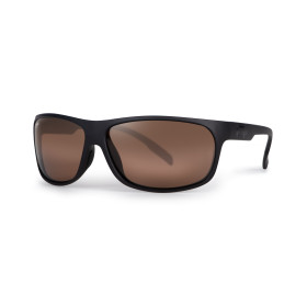 Matt Black Wrap Brown Lens Eyewear