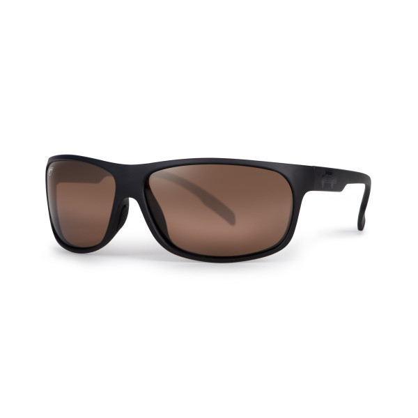 Matt Black Wrap Brown Lens Eyewear