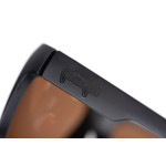 Matt Black Wrap Brown Lens Eyewear