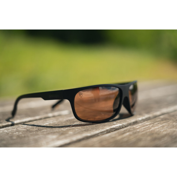 Matt Black Wrap Brown Lens Eyewear