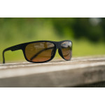 Matt Black Wrap Brown Lens Eyewear