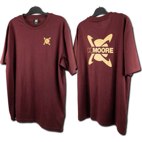 CCmoore Burgundinės spalvos marškinėliai