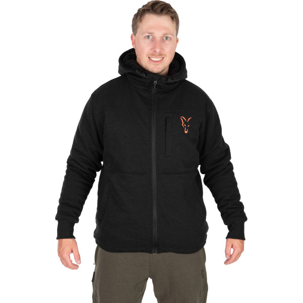 Collection Sherpa Hoody Black/Orange