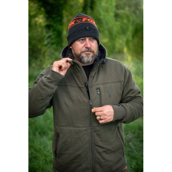Collection Sherpa Hoody Black/Orange