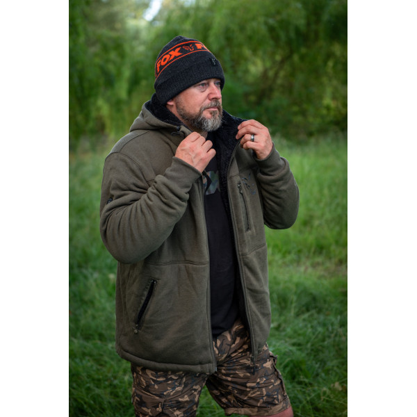 Collection Sherpa Hoody Black/Orange