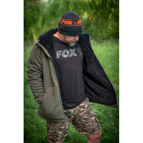 Collection Sherpa Hoody Black/Orange