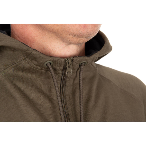 Collection Zipped Hoody Green