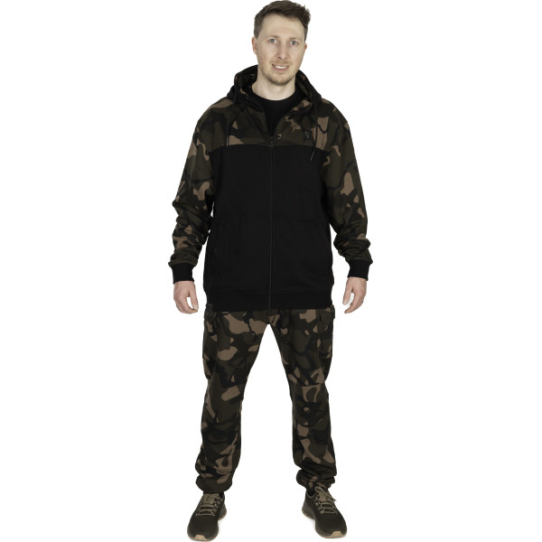 LW Black Camo Split Zip Hoody