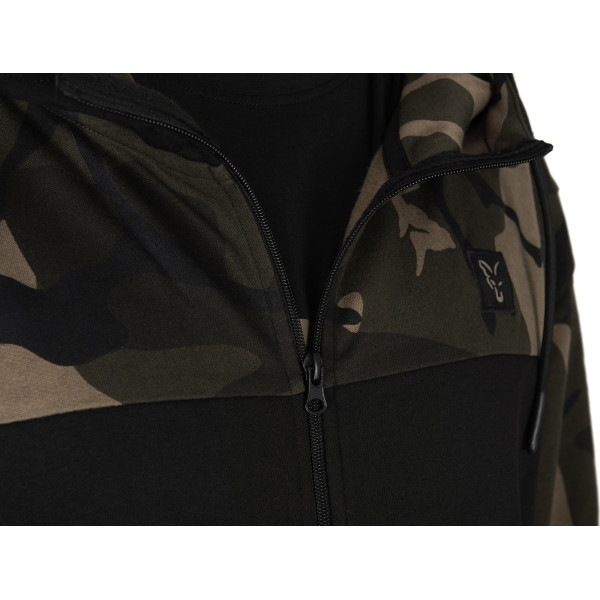 LW Black Camo Split Zip Hoody