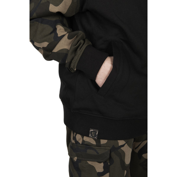 LW Black Camo Split Zip Hoody