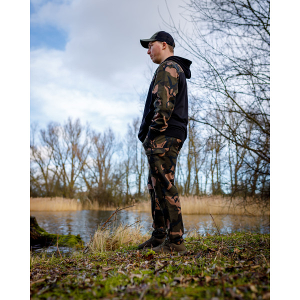 LW Black Camo Split Zip Hoody