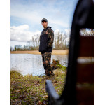 LW Black Camo Split Zip Hoody