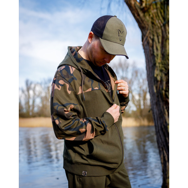 LW Khaki Camo Split Zip Hoody