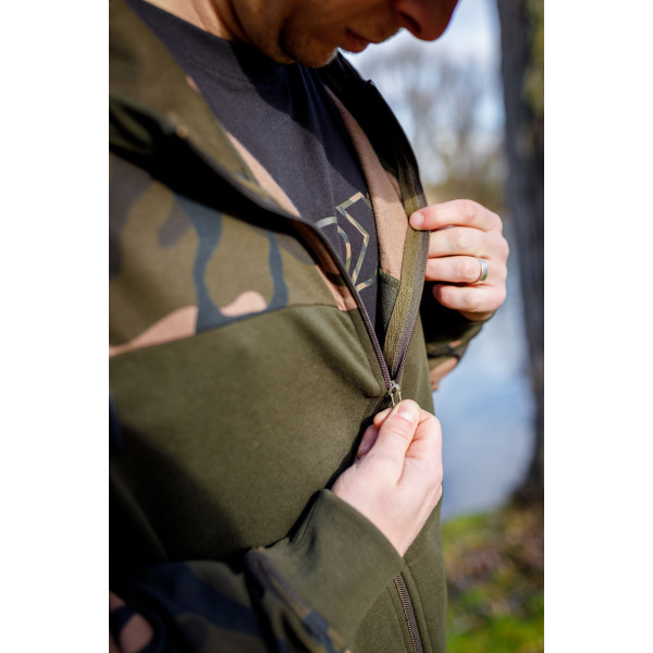 LW Khaki Camo Split Zip Hoody