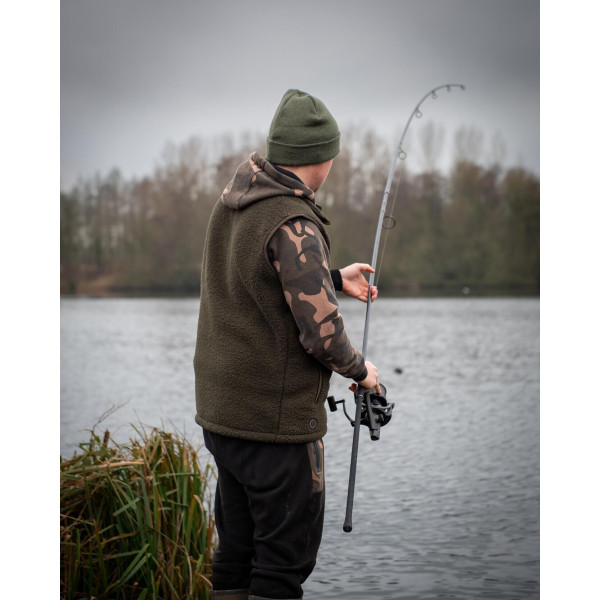 Olive Sherpa Hybrid Gilet