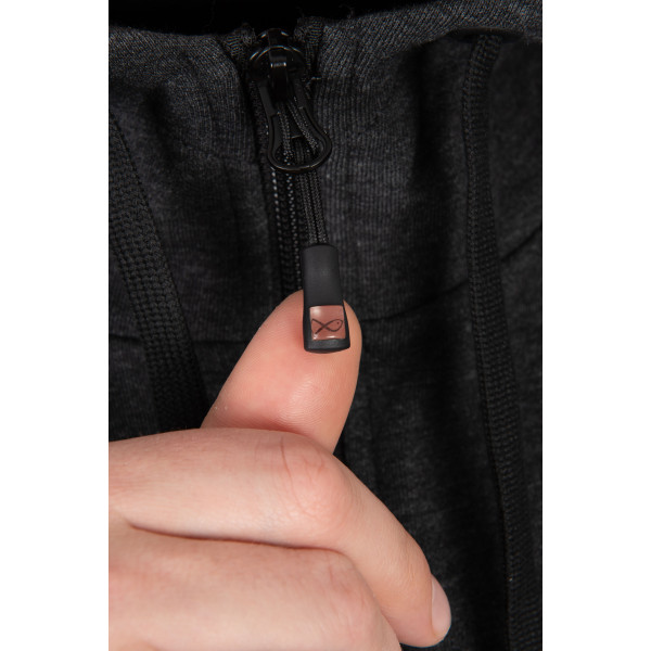 Charcoal Marl Zip Hoody