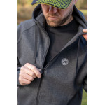 Charcoal Marl Zip Hoody
