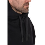 Juoda „Stealth“ džemperis su užtrauktuku ir gobtuvu