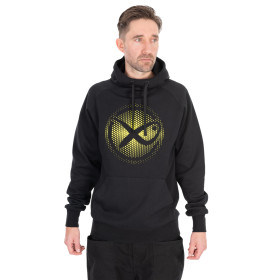 Large Fade Logo Hoody - Black/Lime