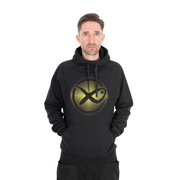 Large Fade Logo Hoody - Black/Lime