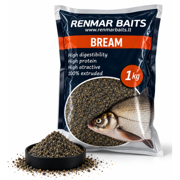 Renmar Baits Sausas jaukas Bream black 1 kg