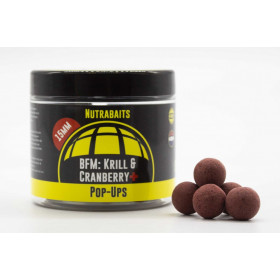 Plaukiantys Boiliai Nutrabaits BFM Krill&Cranberry+ Pop-Ups