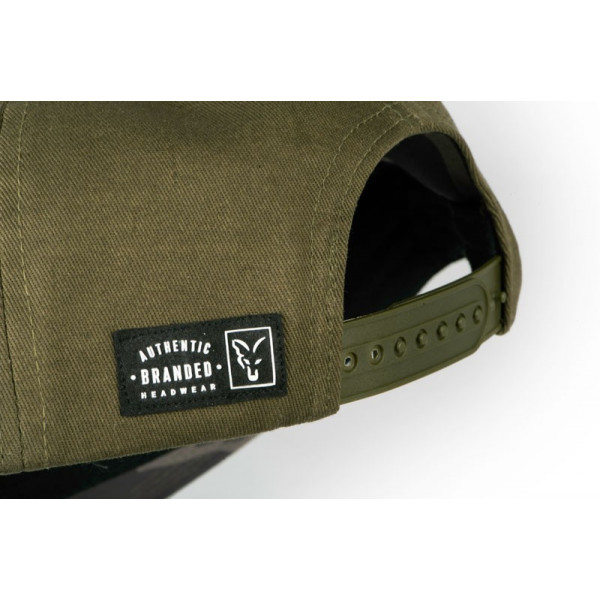 Snapback Fox Khaki Flat Peak College Snapback