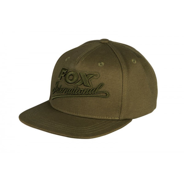 Fox Khaki Flat Peak College Snapback